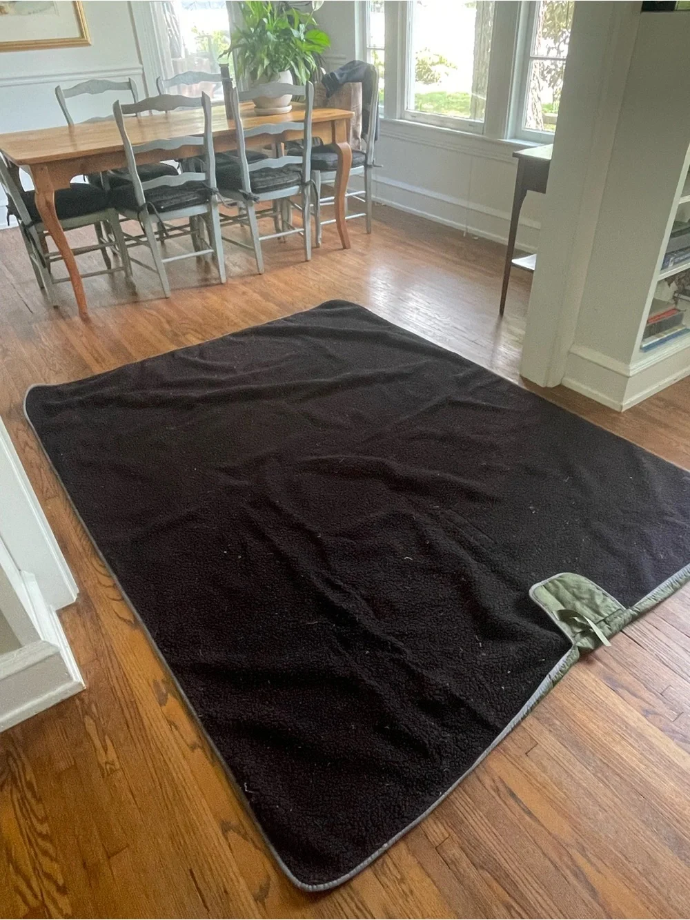 Olive Green Quilted Picnic Blanket